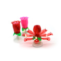 Hot sale Rotating Rose Flower Music Birthday Candle From Candle